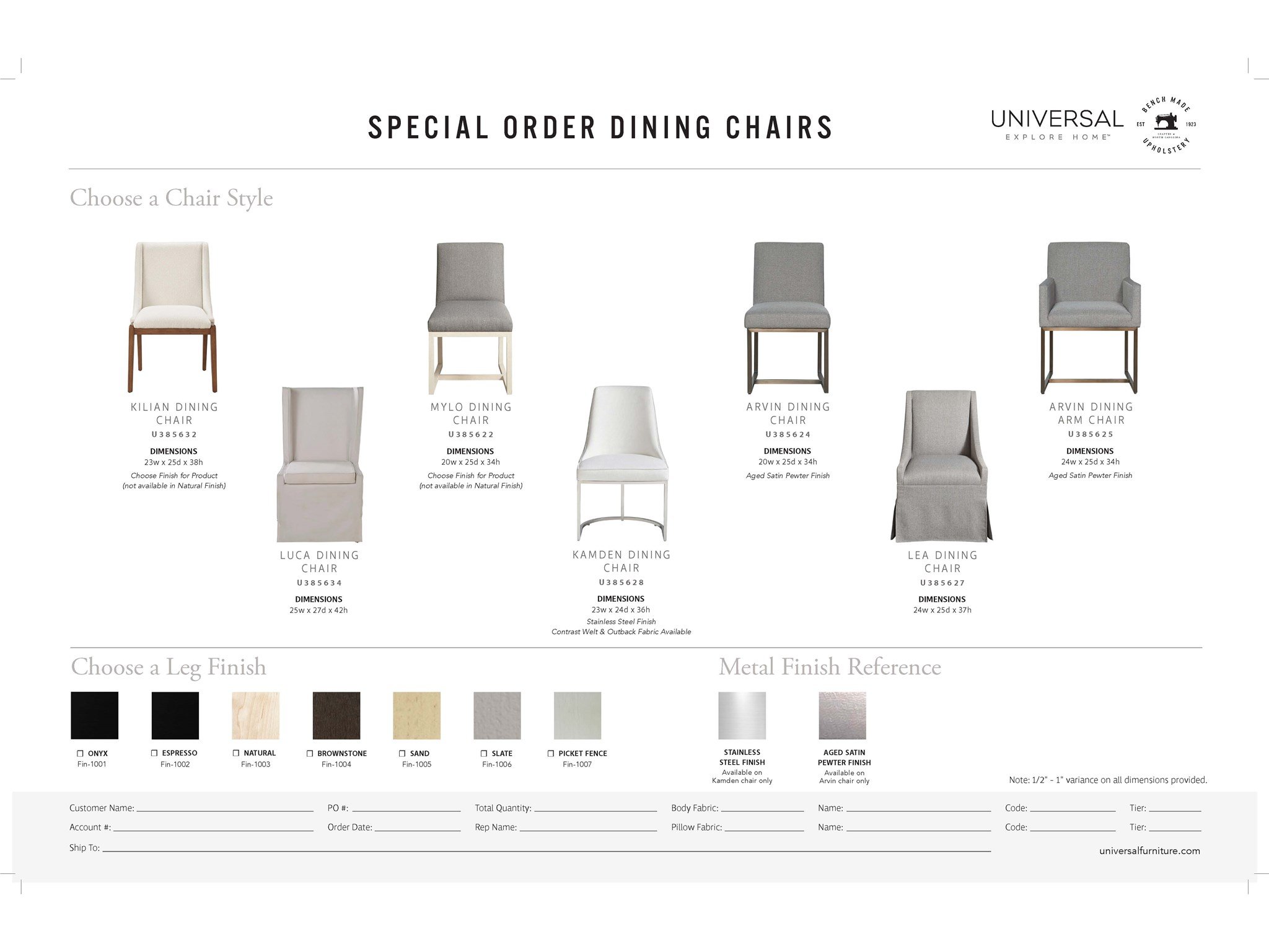 Arvin Dining Chair - Special Order